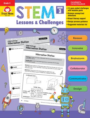Stem Lessons and Challenges, Grade 3 - Evan-moor