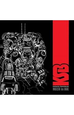 Coperta cărții 'Kallamity Sketchbook: Mech in Ink - Luca Zampriolo'