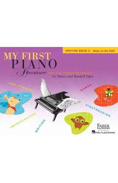 Coperta cărții 'My First Piano Adventure, Writing Book C, Skips on the Staff: For the Young Beginner - Nancy Faber'