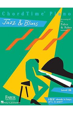 Coperta cărții 'Chordtime Piano Jazz & Blues: Level 2b - Nancy Faber'