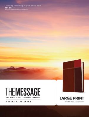 Message-MS-Large Print Numbered: The Bible in Contemporary Language - Eugene H. Peterson