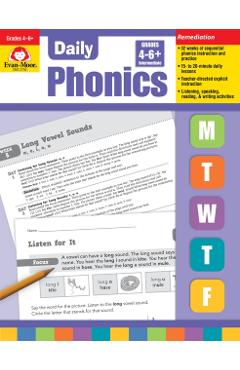 Coperta cărții 'Daily Phonics Grade 4-6+ - Evan-moor Educational Publishers'