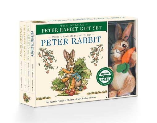 The Peter Rabbit Deluxe Plush Gift Set: The Classic Edition Board Book + Plush Stuffed Animal Toy Rabbit Gift Set - Beatrix Potter