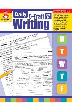 Coperta cărții 'Daily 6-Trait Writing Grade 6+ - Evan-moor Educational Publishers'