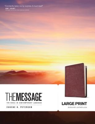 Message Bible-MS-Large Print Numbered - Eugene H. Peterson