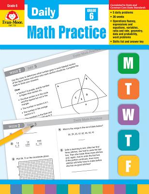 Daily Math Practice, Grade 6 - Evan-moor Educational Publishers
