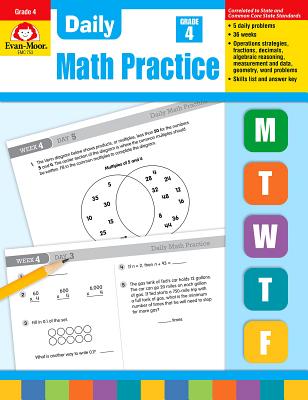 Daily Math Practice, Grade 4 - Evan-moor Educational Publishers