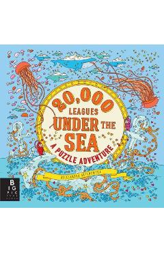 Coperta cărții '20,000 Leagues Under the Sea: A Puzzle Adventure - Aleksandra Artymowska'
