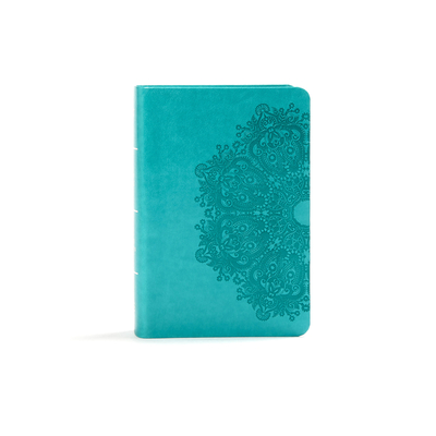 KJV Large Print Compact Reference Bible, Teal Leathertouch - Holman Bible Staff