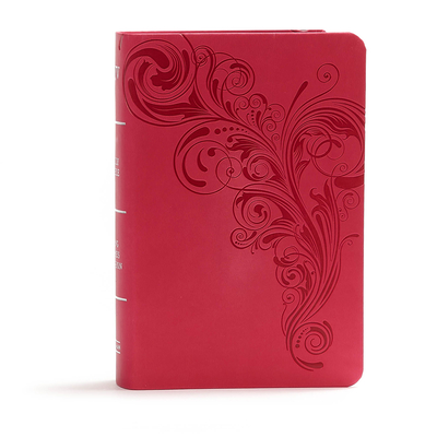 KJV Large Print Compact Reference Bible, Pink Leathertouch - Holman Bible Staff