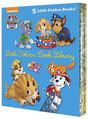 Paw Patrol Little Golden Book Library (Paw Patrol): Itty-Bitty Kitty Rescue; Puppy Birthday!; Pirate Pups; All-Star Pups!; Jurassic Bark! - Various