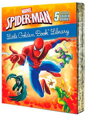 Spider-Man Little Golden Book Library (Marvel): Spider-Man!; Trapped by the Green Goblin; The Big Freeze!; High Voltage!; Night of the Vulture! - Various