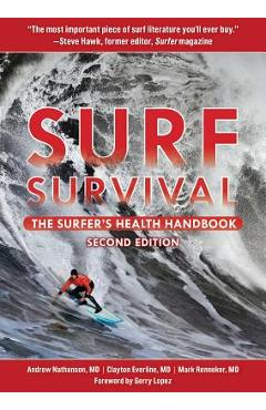 Coperta cărții 'Surf Survival: The Surfer's Health Handbook - Andrew Nathanson'