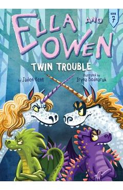Coperta cărții 'Ella and Owen 7: Twin Trouble, Volume 7 - Jaden Kent'