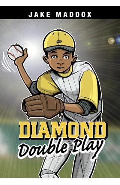 Coperta cărții 'Diamond Double Play - Jake Maddox'