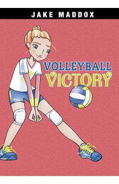 Coperta cărții 'Volleyball Victory - Jake Maddox'