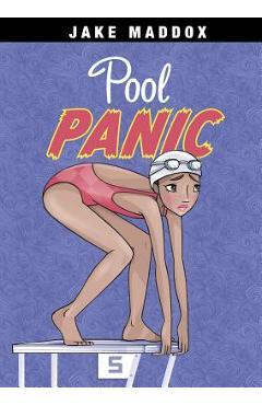 Coperta cărții 'Pool Panic - Jake Maddox'