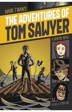 Coperta cărții 'The Adventures of Tom Sawyer - Mark Twain'