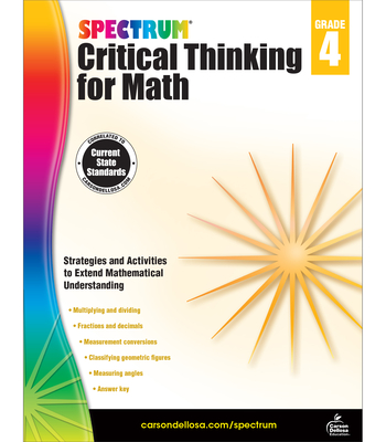 Spectrum Critical Thinking for Math, Grade 4 - Spectrum
