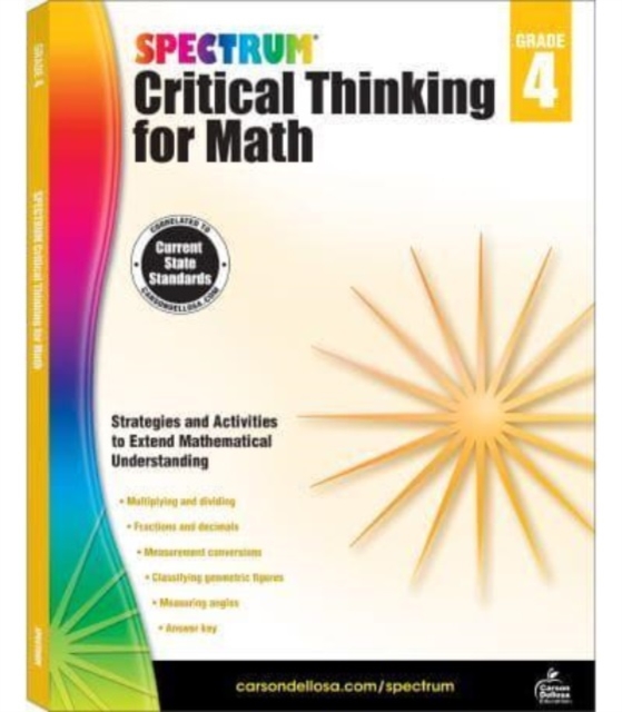 Spectrum Critical Thinking for Math, Grade 4 - Spectrum