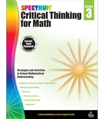 Spectrum Critical Thinking for Math, Grade 3 - Spectrum