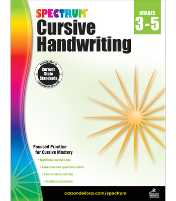 Spectrum Cursive Handwriting, Grades 3 - 5 - Spectrum