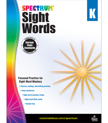 Spectrum Sight Words, Grade K - Spectrum