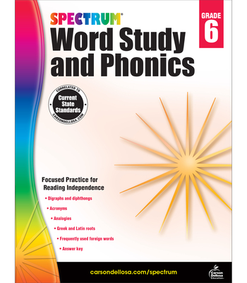 Spectrum Word Study and Phonics, Grade 6 - Spectrum