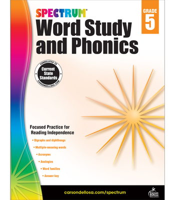 Spectrum Word Study and Phonics, Grade 5 - Spectrum