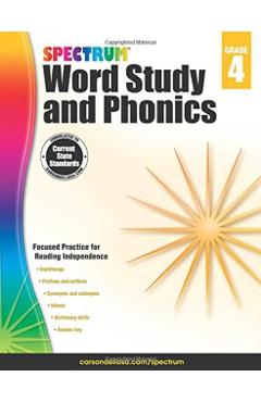Spectrum Word Study and Phonics, Grade 4 - Spectrum