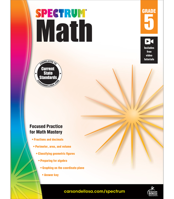 Spectrum Math Workbook, Grade 5 - Spectrum