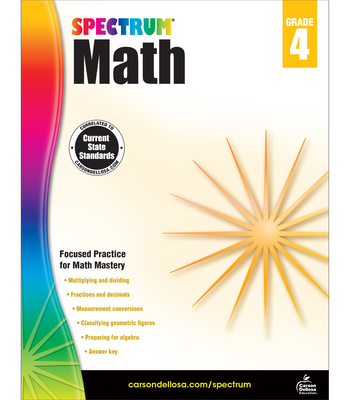 Spectrum Math Workbook, Grade 4 - Spectrum