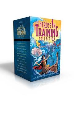 Coperta cărții 'Heroes in Training Olympian Collection Books 1-12: Zeus and the Thunderbolt of Doom; Poseidon and the Sea of Fury;'