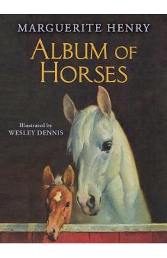 Coperta cărții 'Album of Horses - Marguerite Henry'