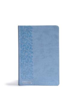 Coperta cărții 'CSB (In)Courage Devotional Bible, Blue Leathertouch - (in)courage'