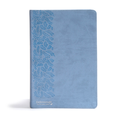 CSB (In)Courage Devotional Bible, Blue Leathertouch - (in)courage