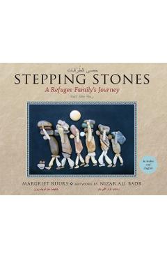 Coperta cărții 'Stepping Stones: A Refugee Family's Journey - Margriet Ruurs'