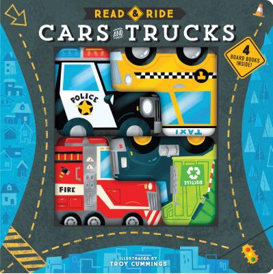 Read & Ride: Cars & Trucks: 4 Board Books Inside! (Toy Book for Children, Kids Book about Trucks and Cars - Troy Cummings