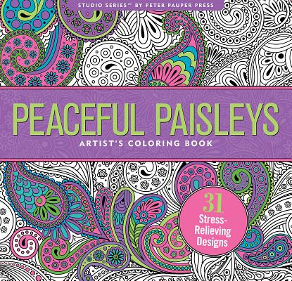 Peaceful Paisleys Adult Coloring Book (31 Stress-Relieving Designs) - Peter Pauper Press Inc