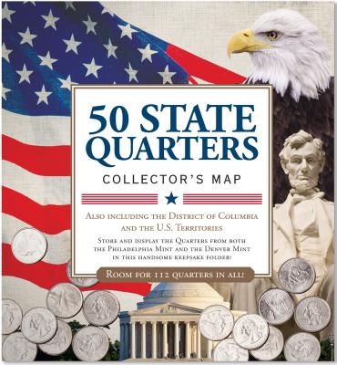 50 State Quarters Map - Inc Peter Pauper Press