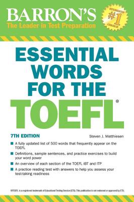 Essential Words for the TOEFL - Steven J. Matthiesen