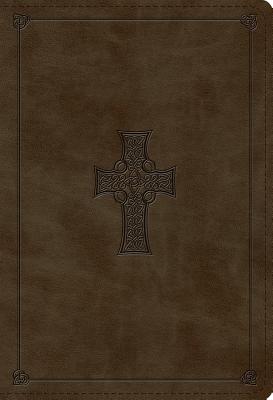 ESV Student Study Bible (Trutone, Olive, Celtic Cross Design) - 
