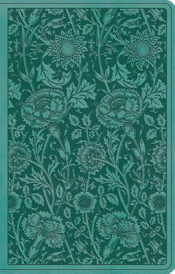 ESV Premium Gift Bible (Trutone, Teal, Floral Design) - 
