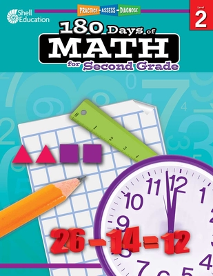 180 Days of Math for Second Grade (Grade 2): Practice, Assess, Diagnose [with Cdrom] [With CDROM] - Jodene Smith
