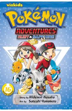 Coperta cărții 'Pok�mon Adventures (Ruby and Sapphire), Vol. 16 - Hidenori Kusaka'