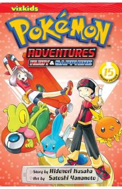 Coperta cărții 'Pok�mon Adventures (Ruby and Sapphire), Vol. 15 - Hidenori Kusaka'