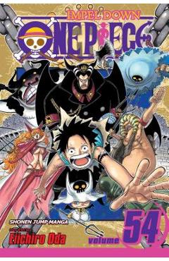 Coperta cărții 'One Piece, Volume 54: Impel Down, Part 1 - Eiichiro Oda'