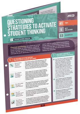 Questioning Strategies to Activate Student Thinking: Quick Reference Guide - Jackie Acree Walsh