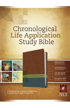 Coperta cărții 'Chronological Life Application Study Bible-NLT - Tyndale'