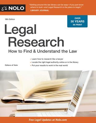 Legal Research: How to Find & Understand the Law - Stephen Elias